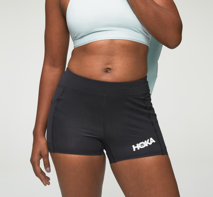 Hoka One One Shorts Dame - Performance Knit - Sort - 351740AWC